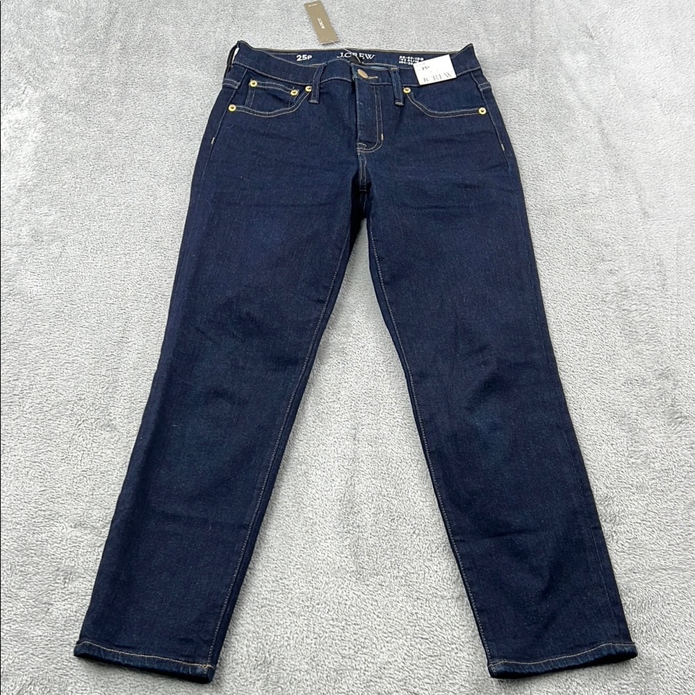 NEW J Crew 25, 0 P 03' Slim DM2763 Dark Blue‎ Denim Jeans